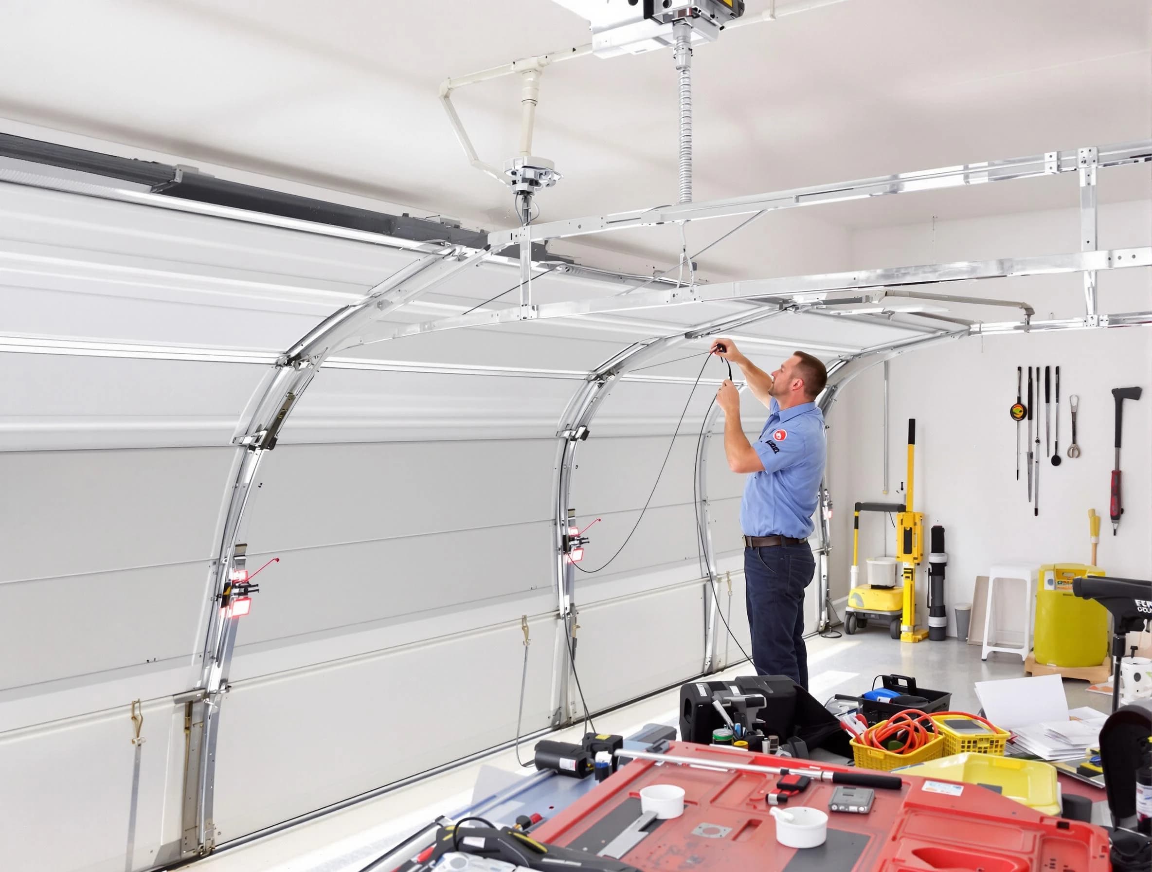 Garage door cable repair service by Plymouth Garage Door Repair in Plymouth