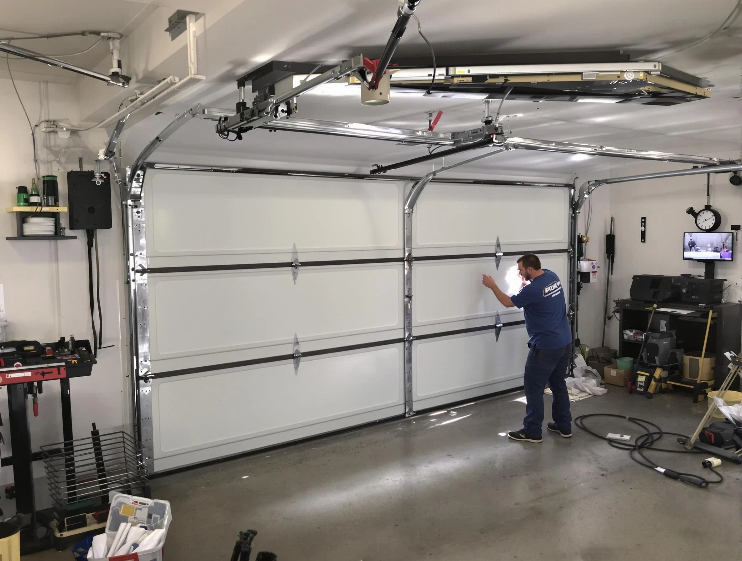 Professional garage door repair service by Plymouth Garage Door Repair in Plymouth