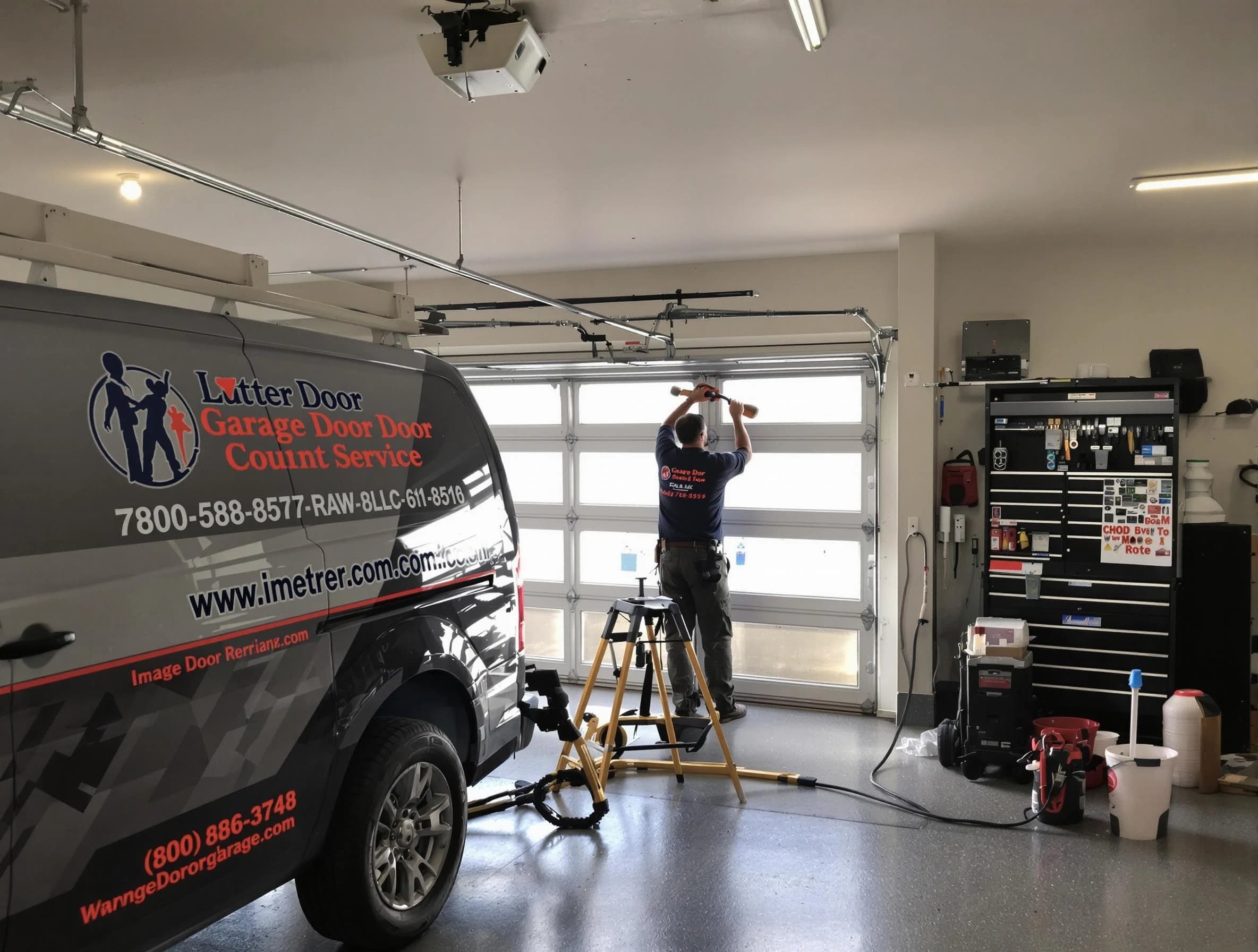 Plymouth Garage Door Repair rapid response team performing same-day repair in Plymouth