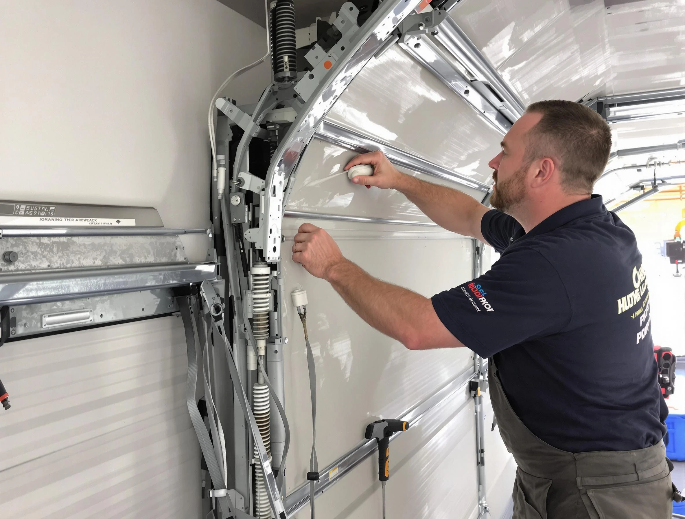 Noisy Garage Door Fix in Plymouth