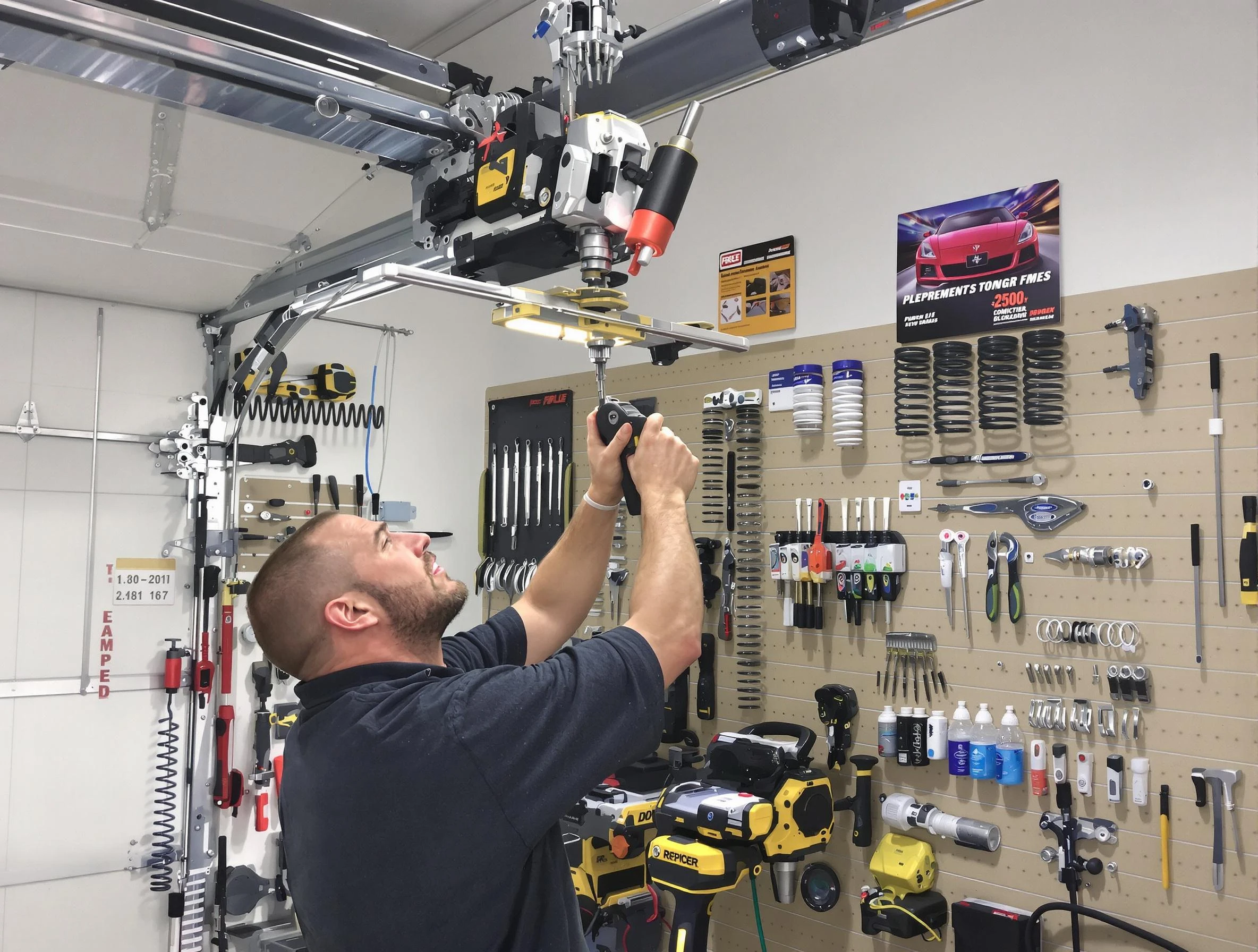 Garage Door Spring Repair in Plymouth